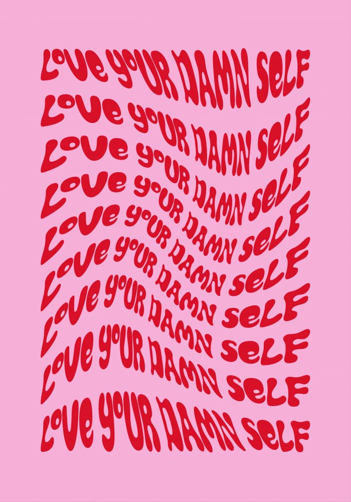 Love Your Damn Self by Athene Fritsch — canvas wall art