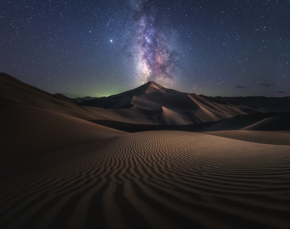 Milky Way Desert Night by NingYun Ye — canvas wall art
