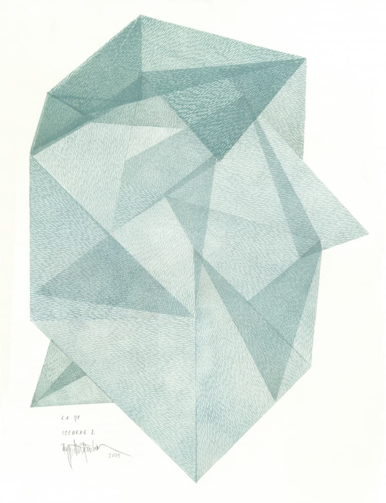 Aqua Crystal Geometry