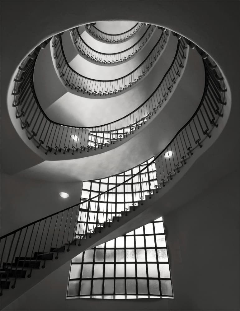 Elegant Upward Spiral by Renate Reichert — canvas wall art