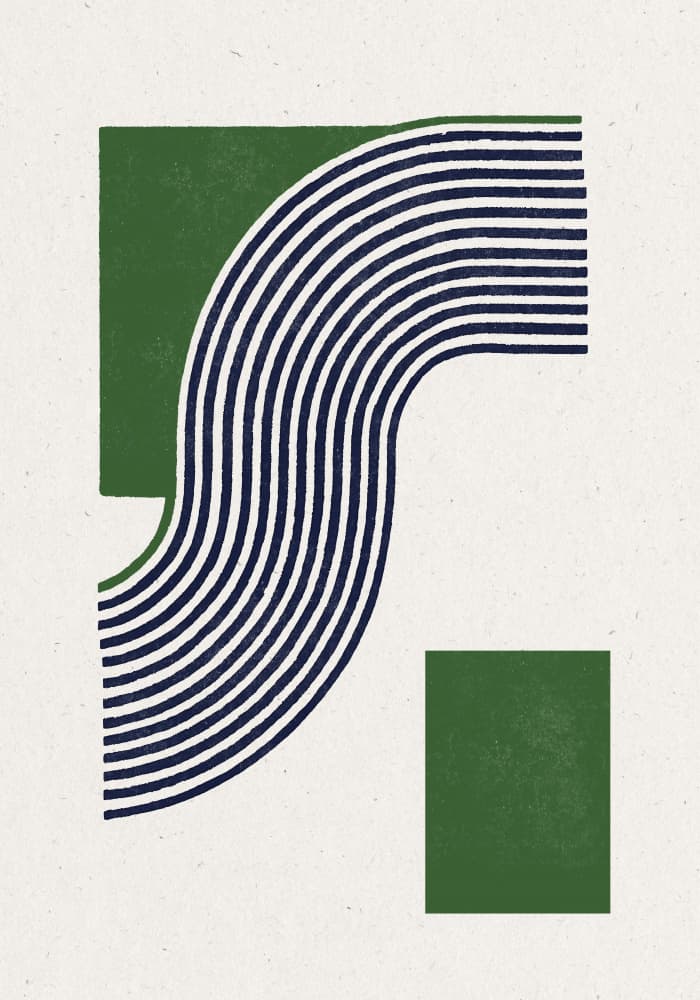 Moden Green Line Objects No.11