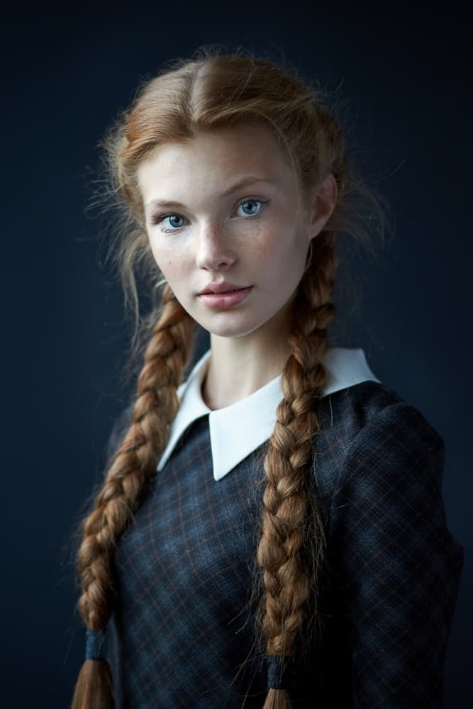 Young Braided Redhead by Alexander Vinogradov — canvas wall art