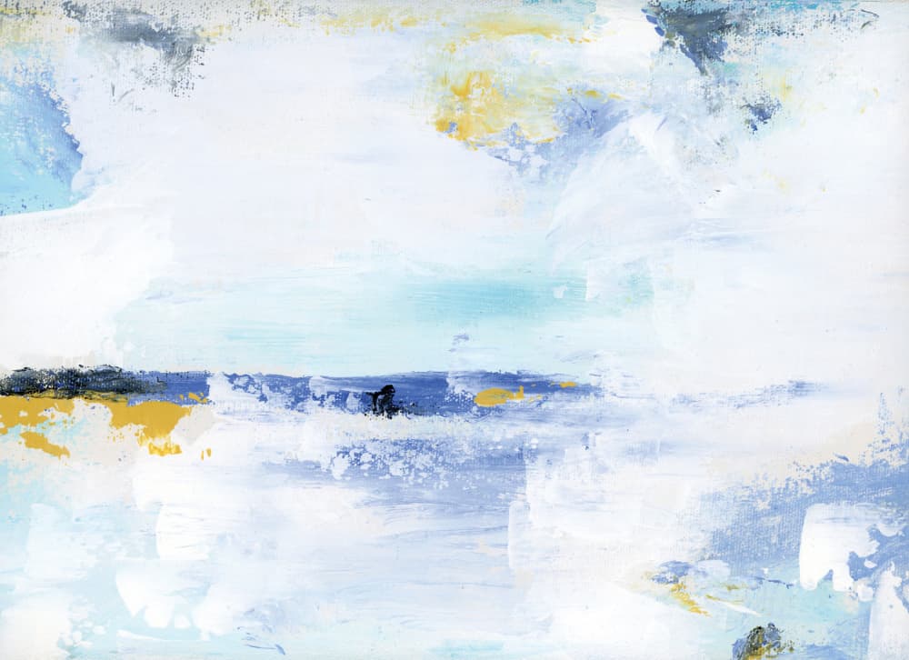 Serene Coastal Abstract by Breanna Megan Studio — canvas wall art