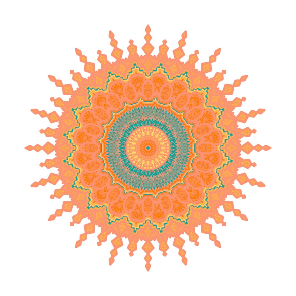 Bohemian Sun Mandala by Marika Barsrsind — canvas wall art