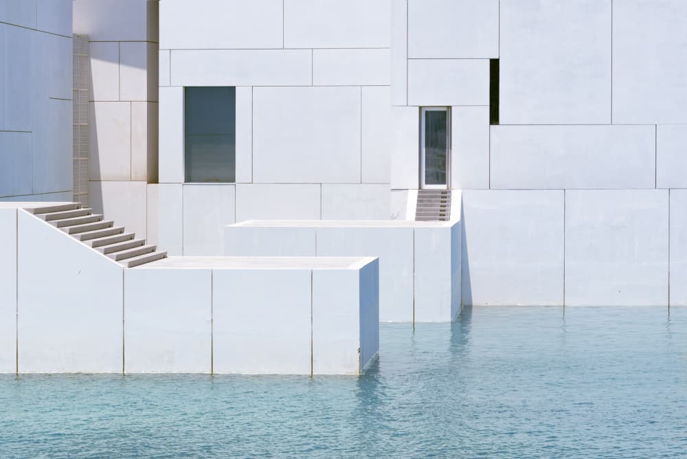 Modern Water Steps by Carlo Tonti — canvas wall art