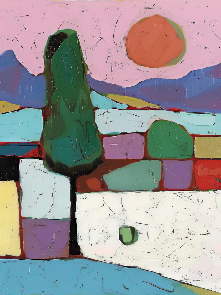 Vibrant Sun Landscape by Avanesova Elena — canvas wall art