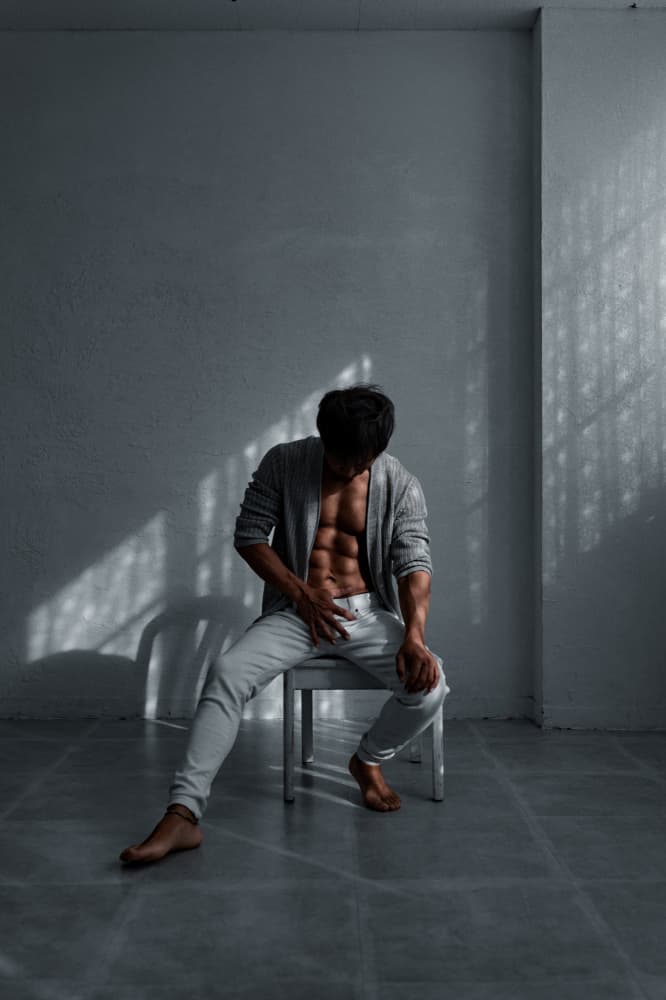 Shadowed Strength Man by h112o1 — canvas wall art