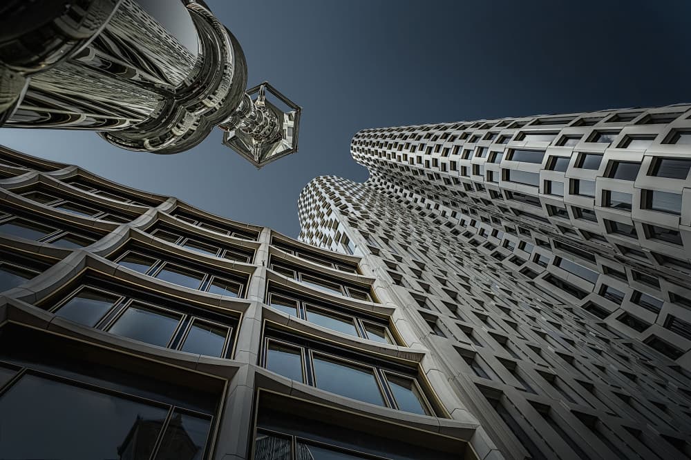 Curving City Architecture by Michael Eßig — canvas wall art