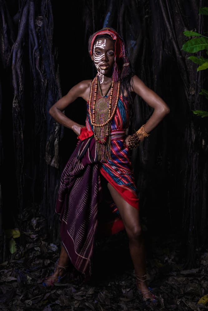 Regal African Portrait by Agus Adriana — canvas wall art