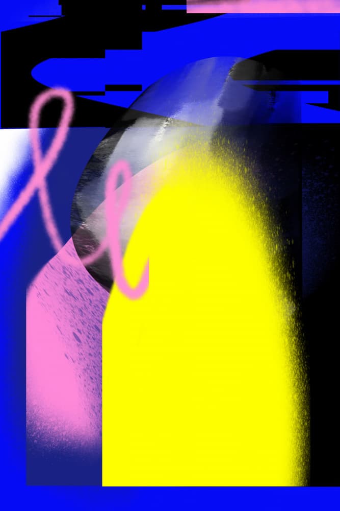 Vibrant Abstract Glow by Jilli Darling — canvas wall art