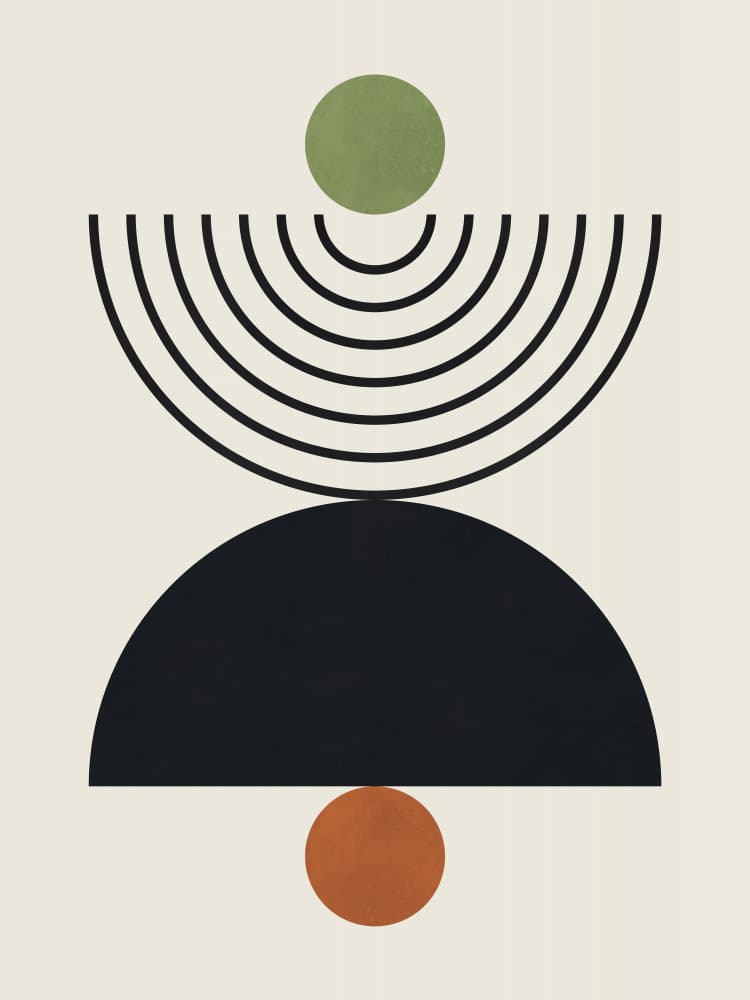 Modern Geometric Balance by Vitor Costa — canvas wall art