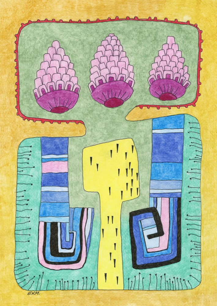 Colorful Abstract Shapes by Elena Khomutova-Miller — canvas wall art