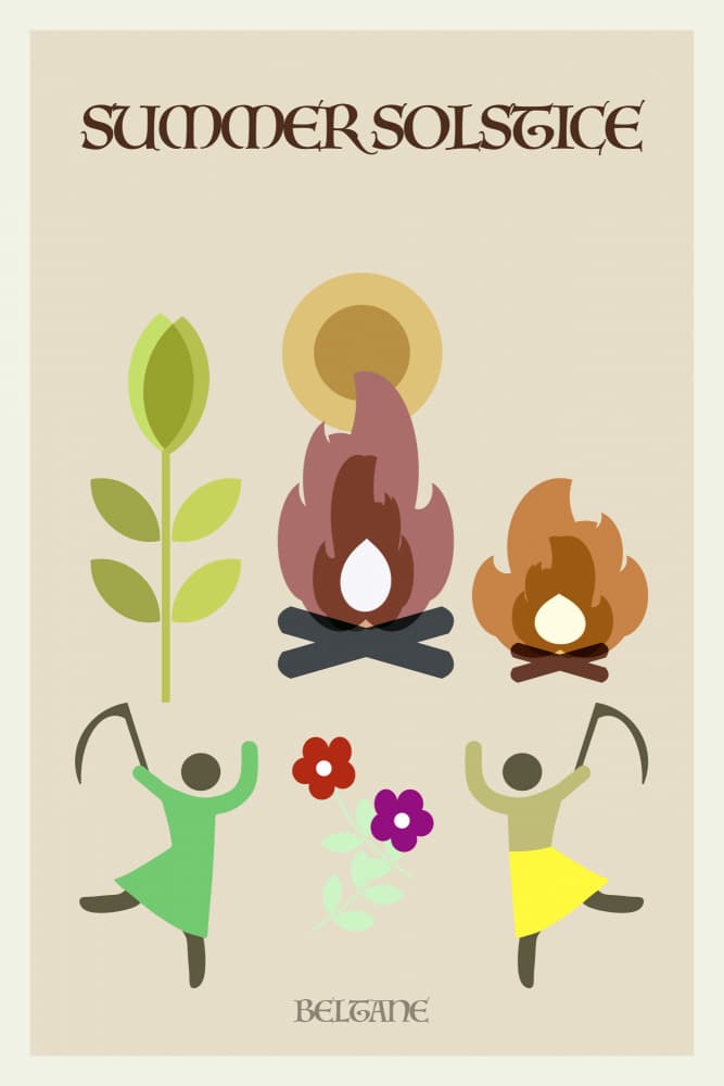 Summer Solstice Celebration by casa cartissi — canvas wall art
