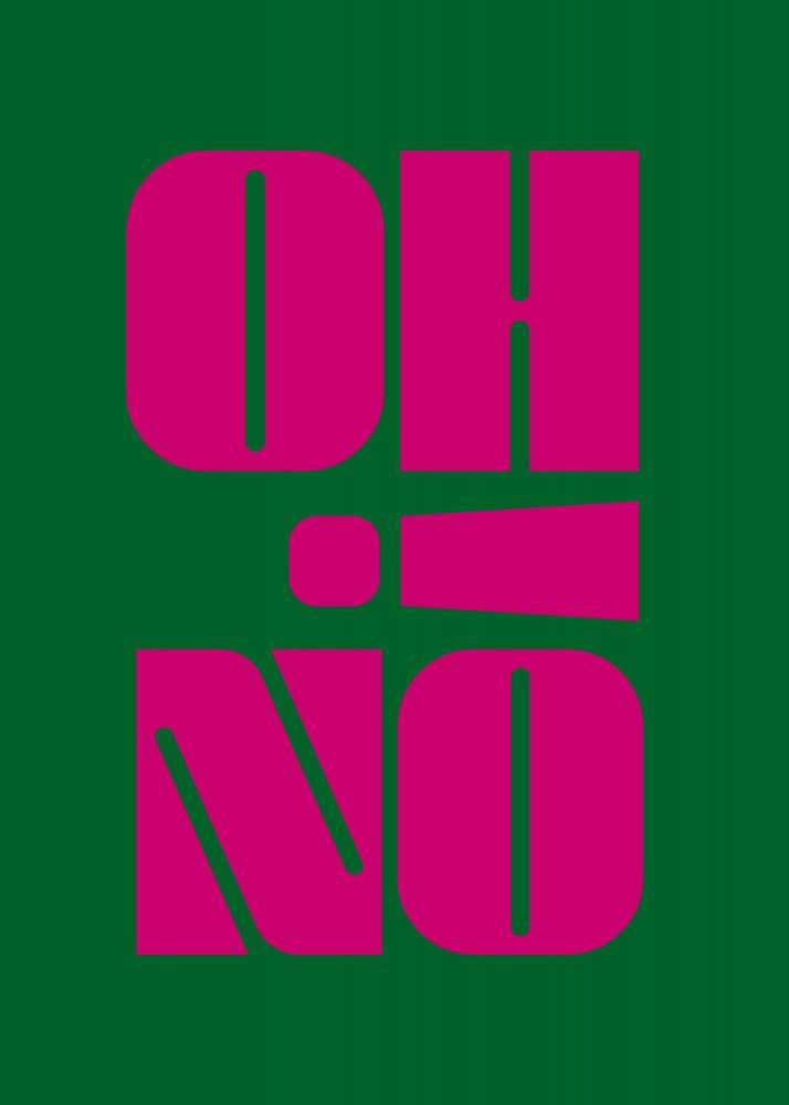 Bold Oh No Statement by Andreas Magnusson — canvas wall art