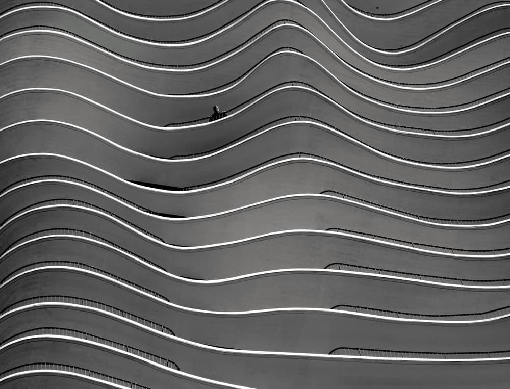 Wavy Urban Architecture by Ivan Huang — canvas wall art
