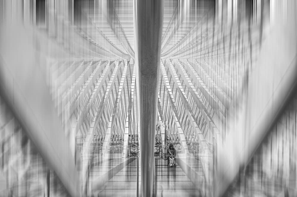 Abstract Linear Perspective by Marianne Wogeck — canvas wall art