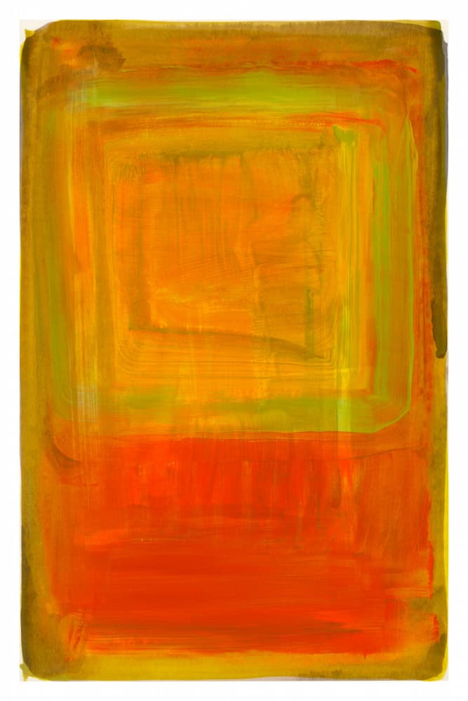 Fiery Abstract Glow by cartissi — canvas wall art