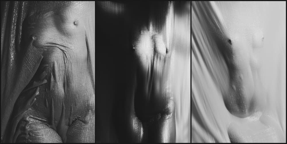 Sensual Veiled Form by Bogdan Bouşcă — canvas wall art