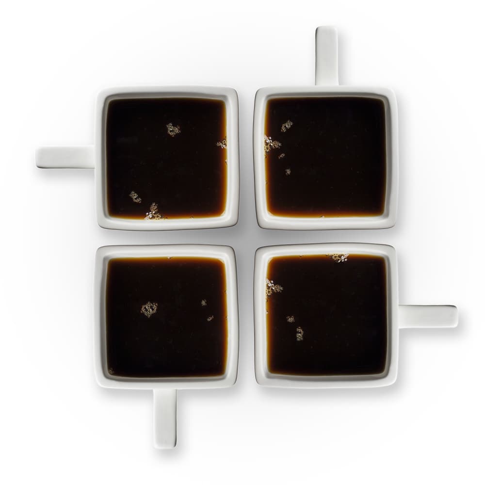 Four Square Coffees by Wieteke de Kogel — canvas wall art