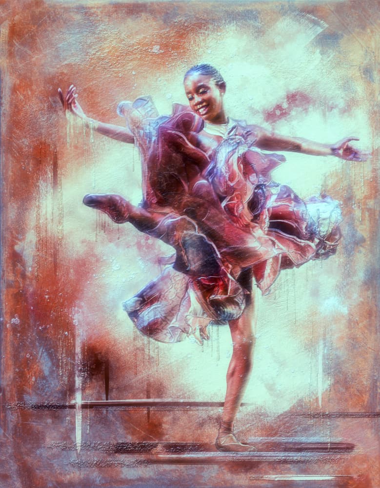 Joyful Dancer Flow by Charlaine Gerber — canvas wall art