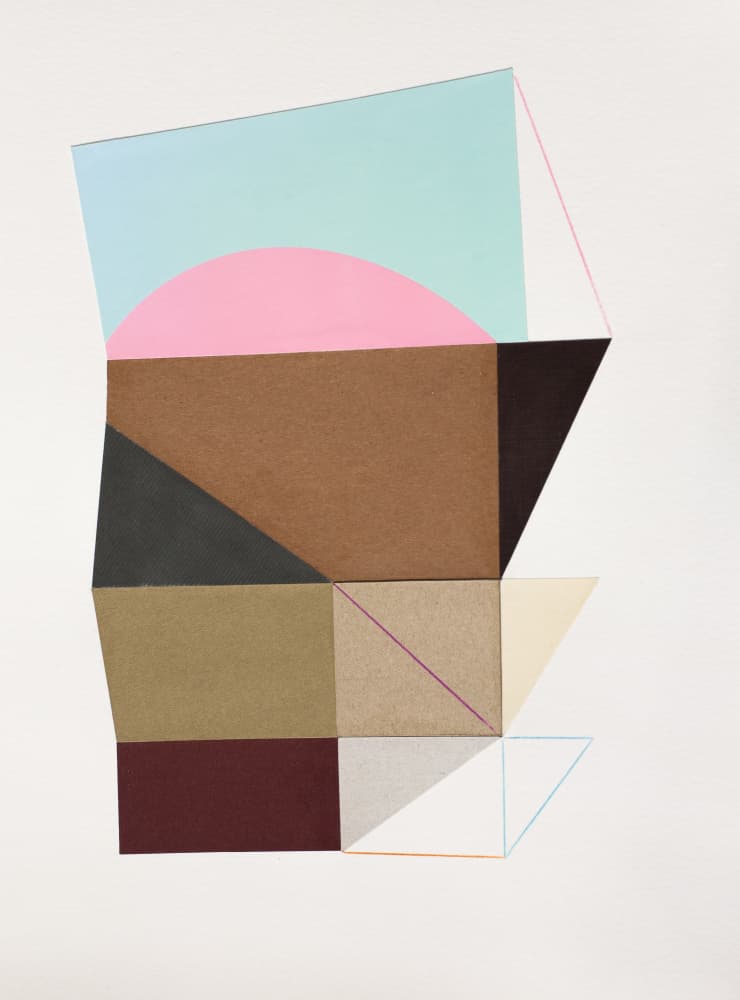 Geometric Color Shapes by Ildefonso Martín — canvas wall art