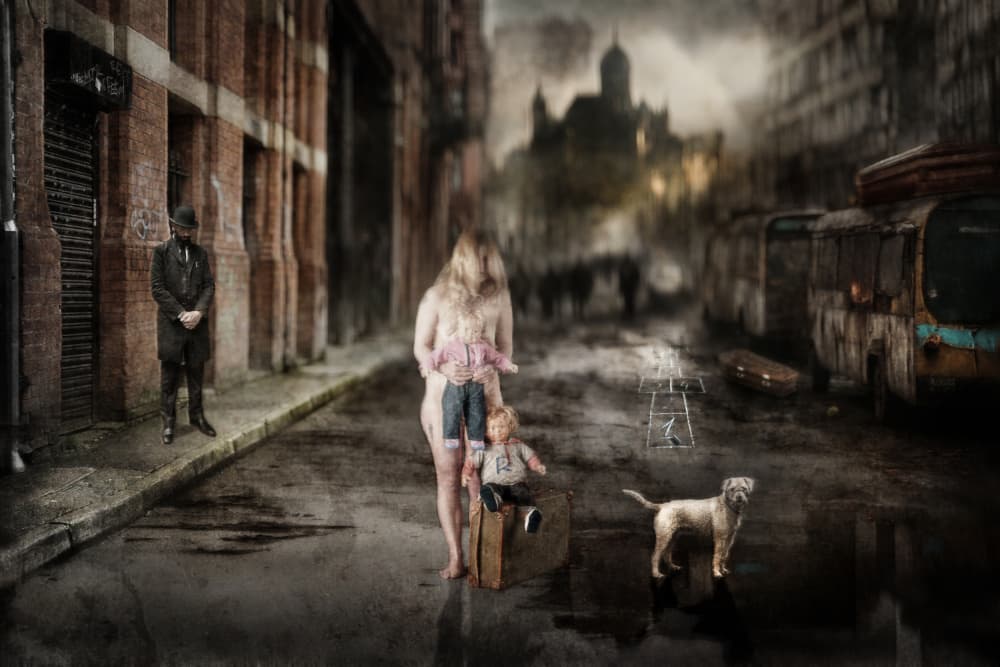 Desolate City Survival by Amer Jassim — canvas wall art