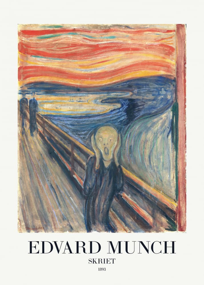 Skriet (The Scream) by Edvard Munch — canvas wall art