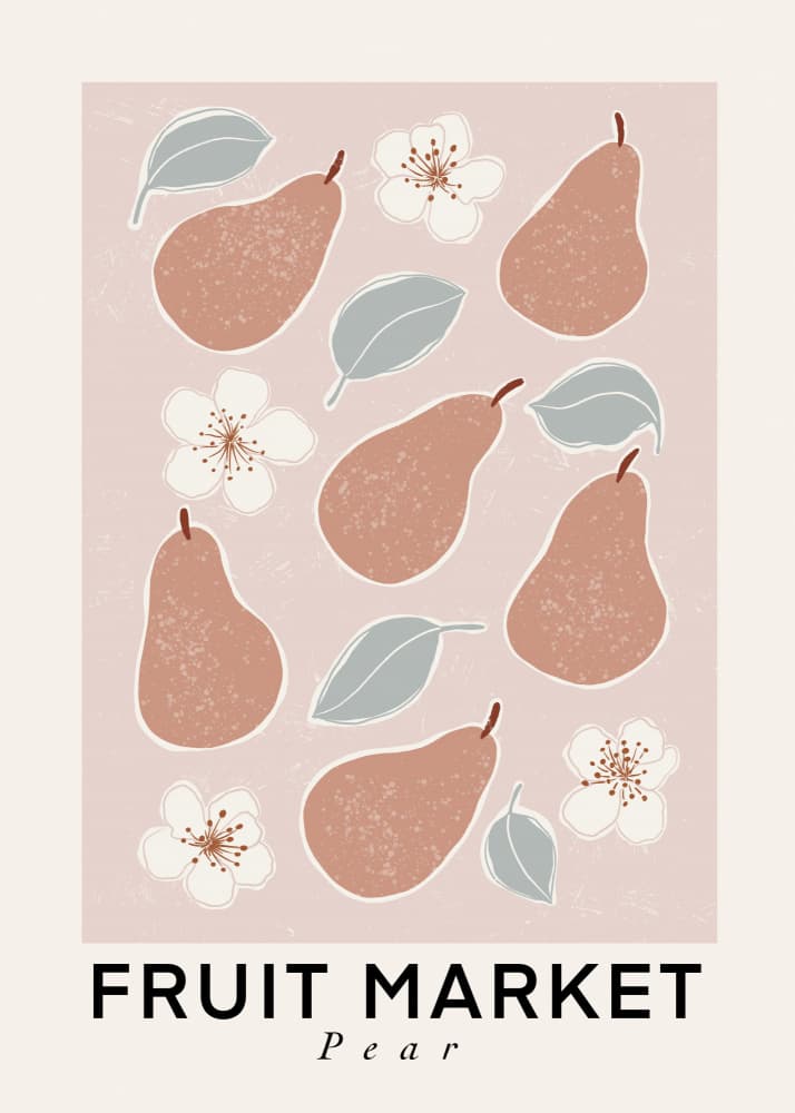 Fruit Market Pears by Katarzyna Gąsiorowska — canvas wall art