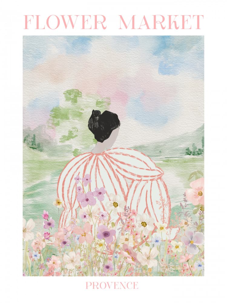 Provence Flower Market by Mathieu jeuf — canvas wall art