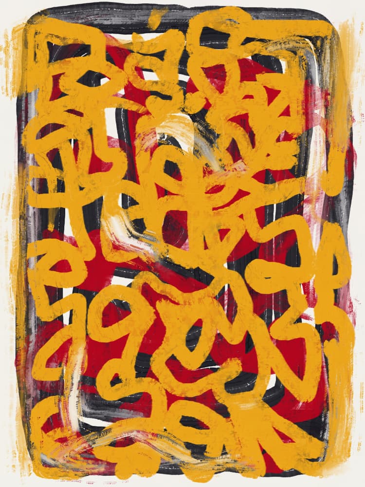 Vibrant Abstract Lines by Little Dean — canvas wall art