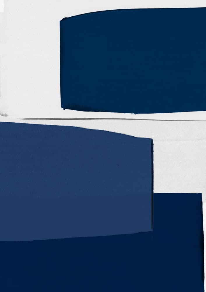 Modern Blue Blocks by Orara Studio — canvas wall art