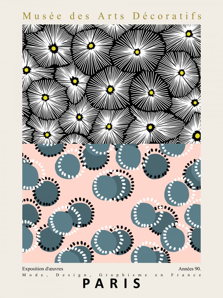 Parisian Design Patterns by Annick — canvas wall art