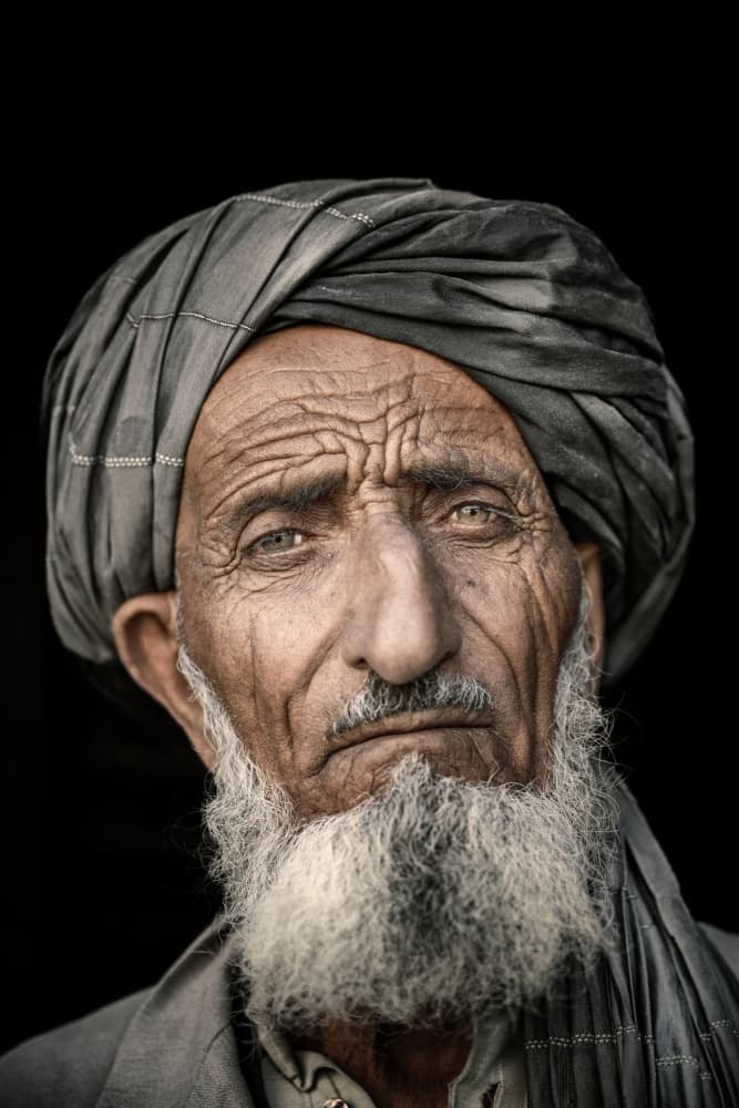 Wise Elder Portrait by Trevor Cole — canvas wall art