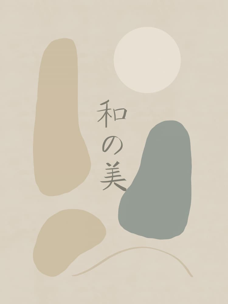 Japanese Harmony Aesthetic by Little Dean — canvas wall art
