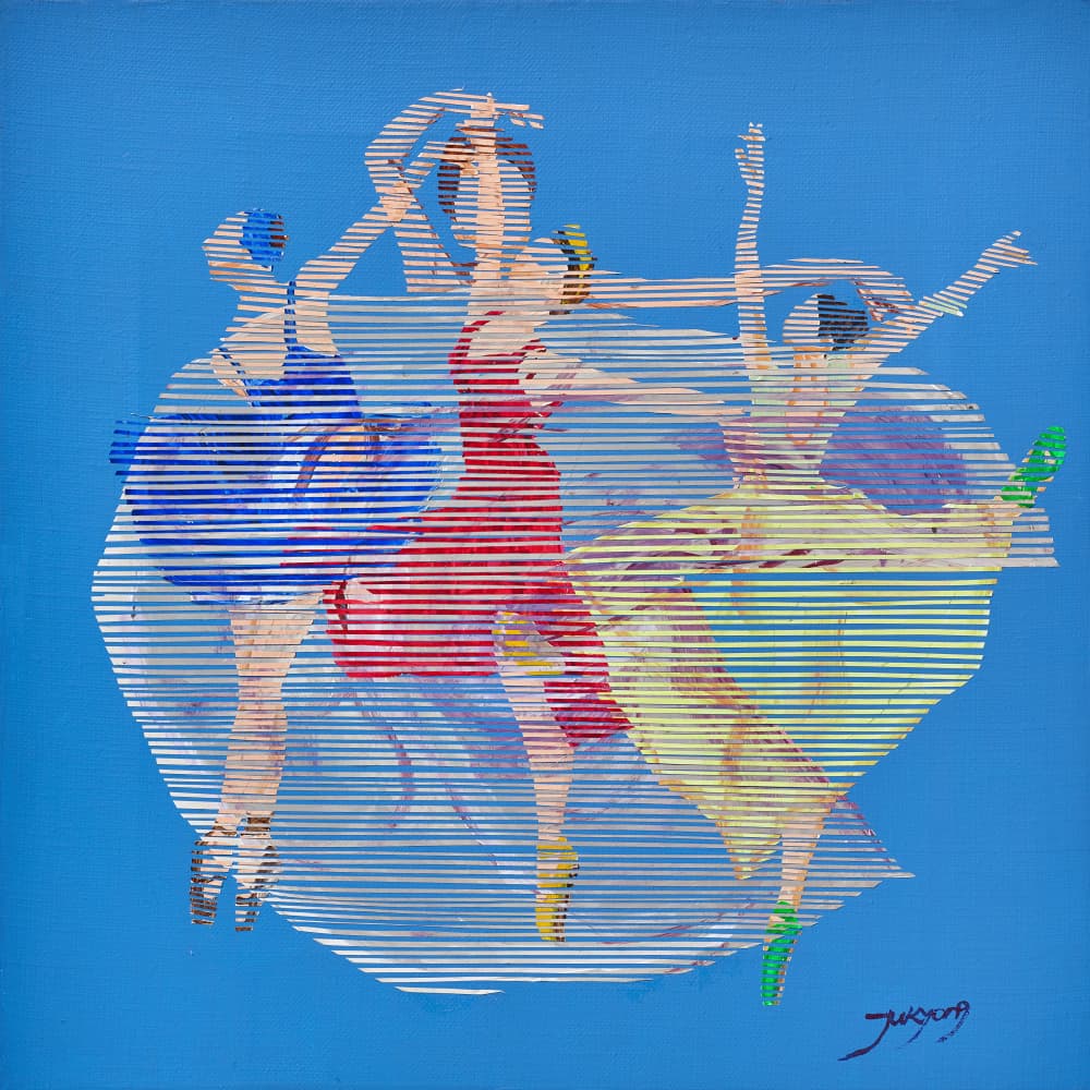Dynamic Ballet Dancers by Jukyong Park — canvas wall art