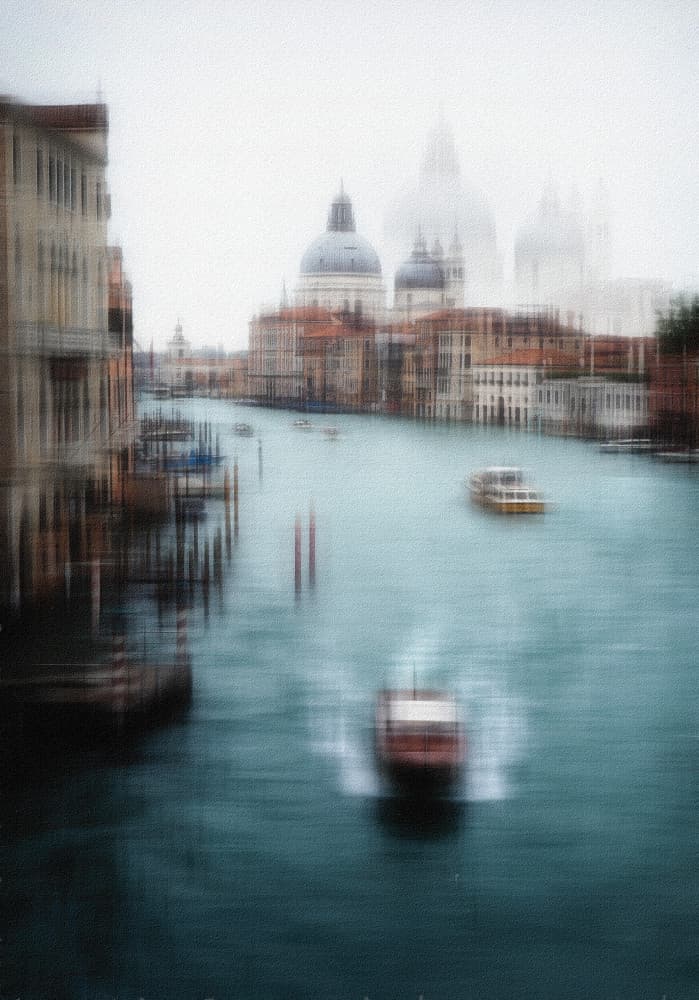 Blurred Grand Canal View by Annette Guo — canvas wall art