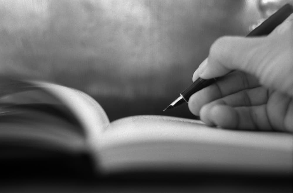 Elegant Writing Moment by Raul Pires Coelho — canvas wall art