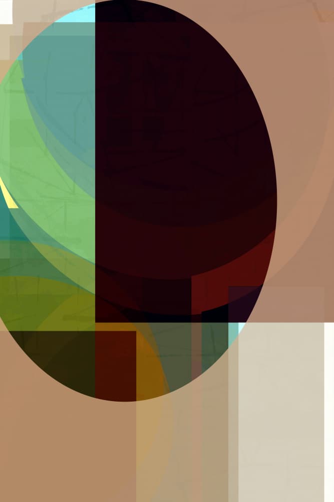 Soft Geometric Layers by cartissi — canvas wall art