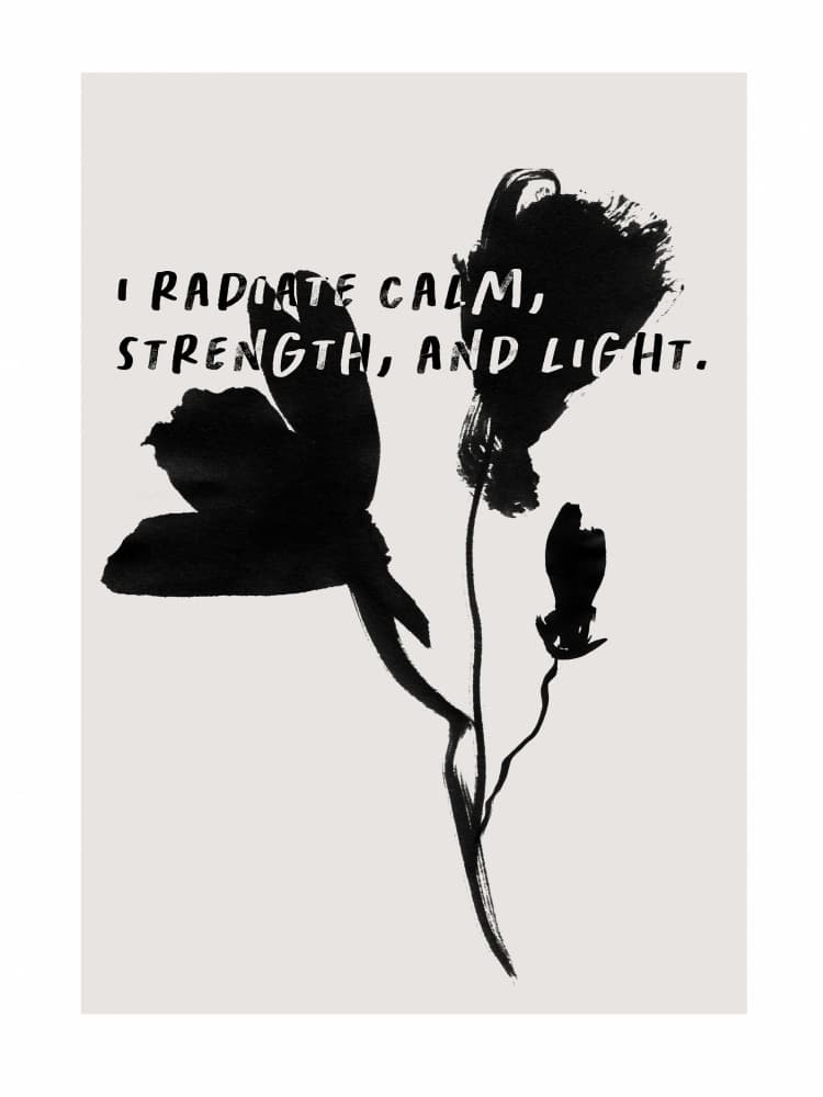 Calm Strength Blooms by Treechild — canvas wall art