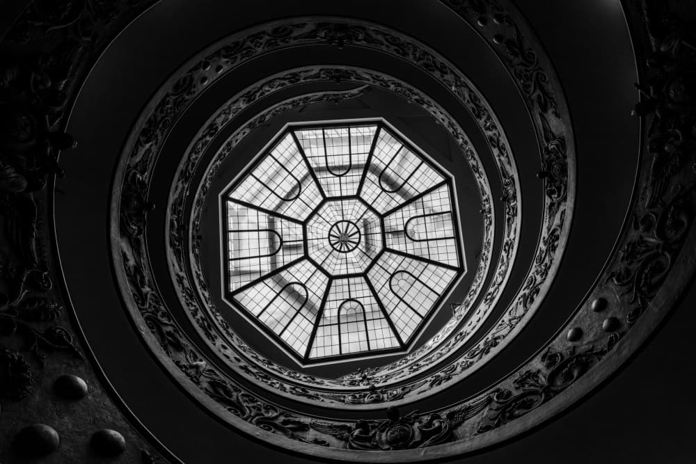 Grand Spiral Architecture by JUNKO TORIKAI — canvas wall art