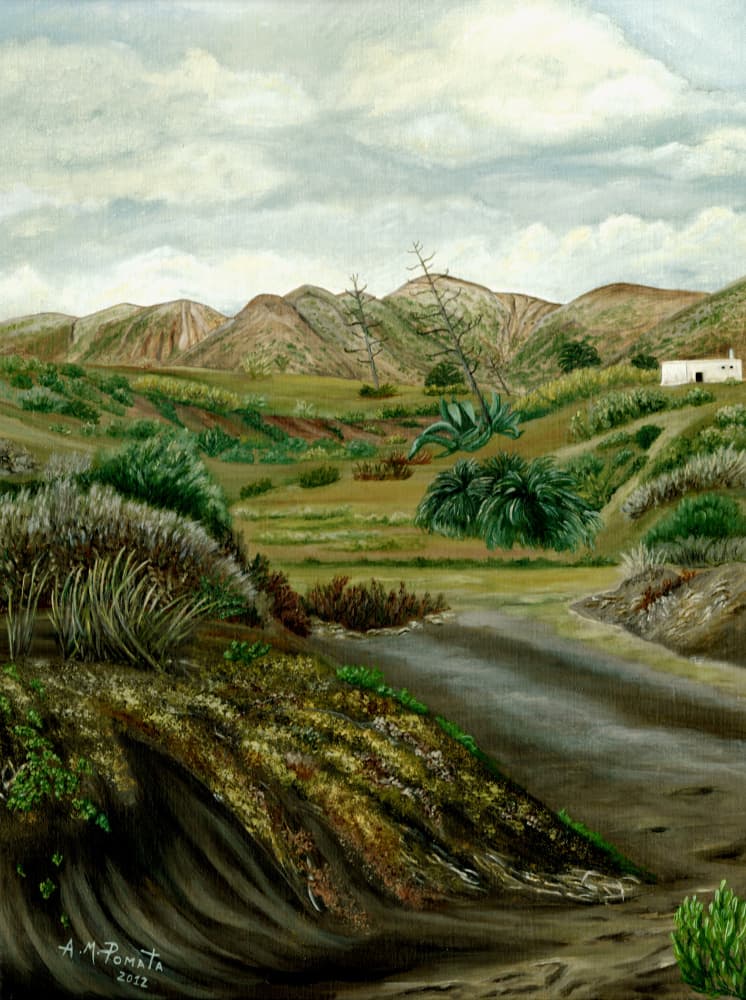 Peaceful Desert Valley by Angeles M. Pomata — canvas wall art