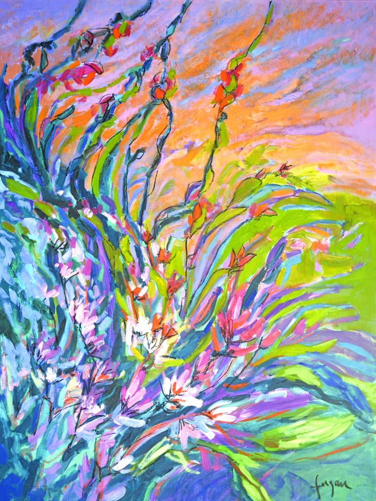 Petal Storm by Dorothy Fagan — canvas wall art