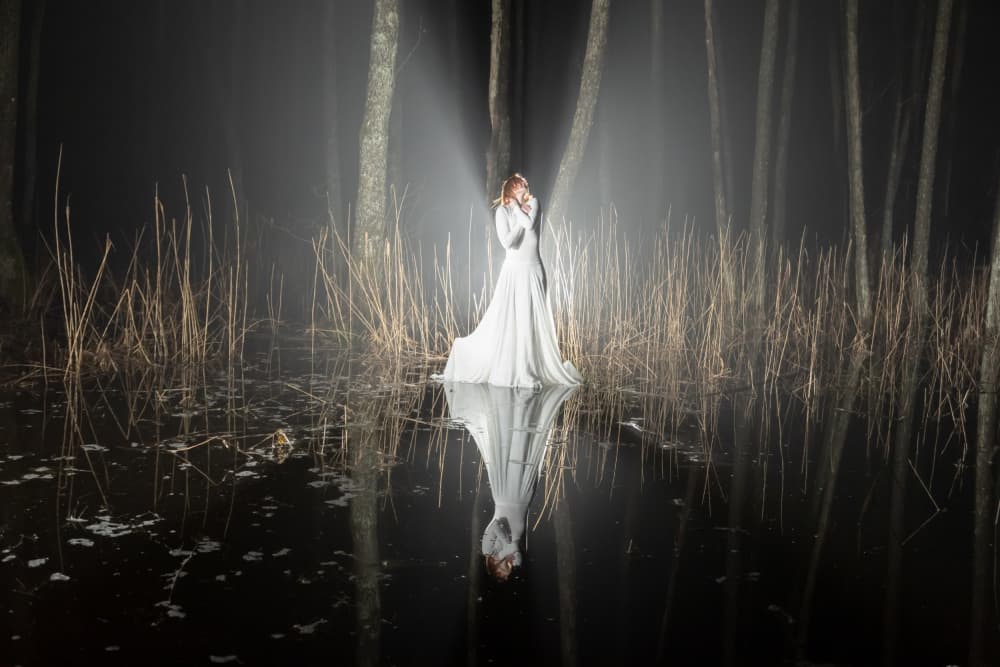 Ethereal Forest Reflection by Leszek Paradowski — canvas wall art