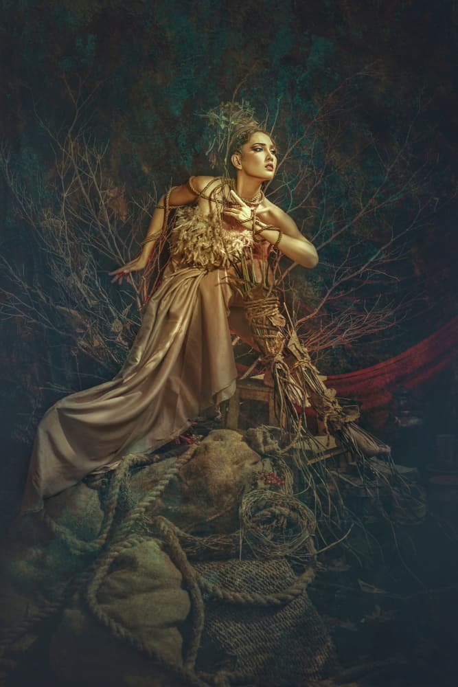 Ethereal Nature Goddess by Ajar Setiadi — canvas wall art