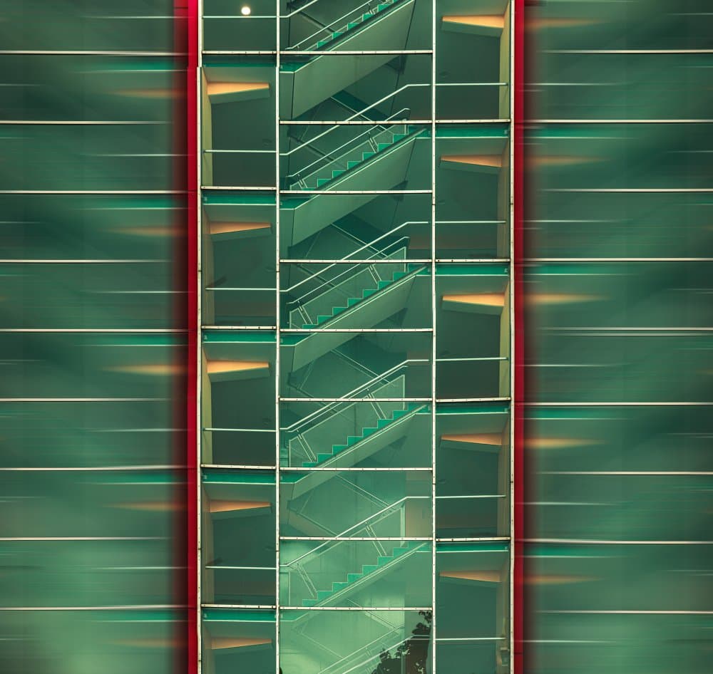 Modern Green Facade by Dieter Reichelt — canvas wall art