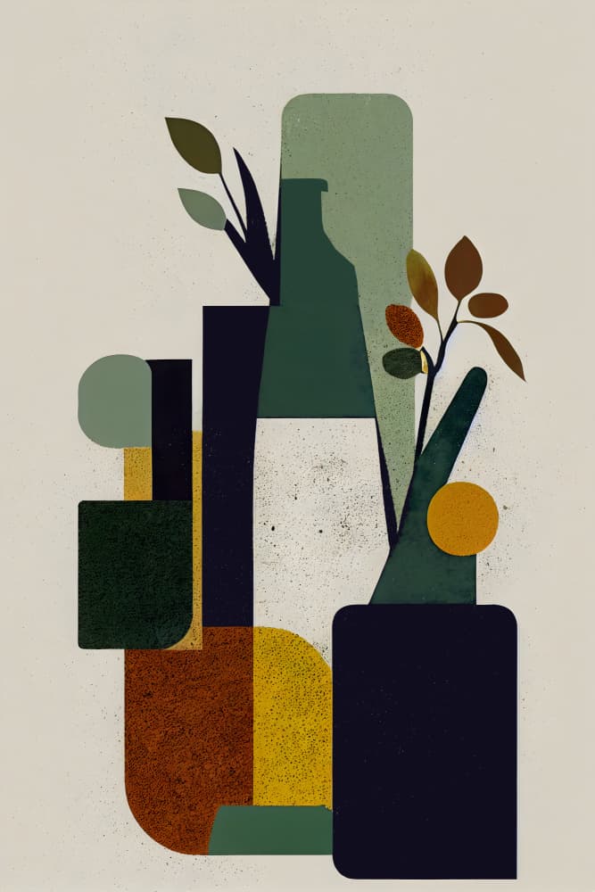 Geometric Harmony by Treechild — canvas wall art