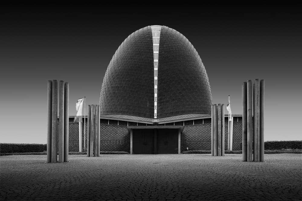 Modern Dome Church by Erhard Batzdorf — canvas wall art
