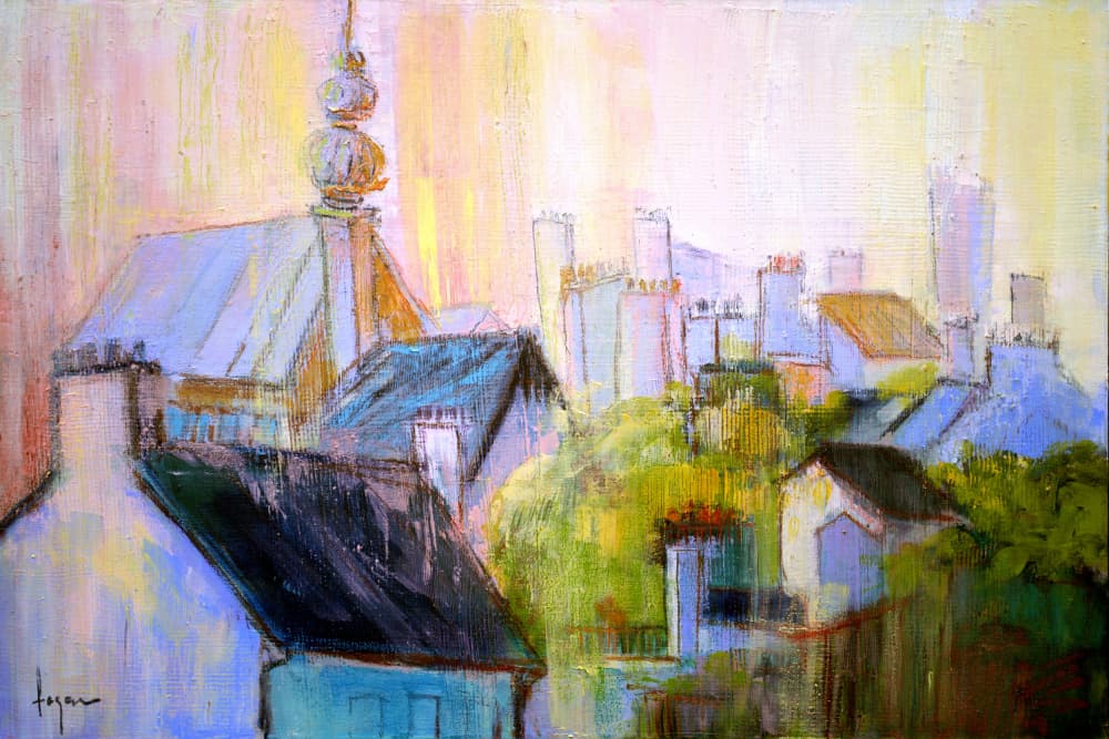 Paris Sunrise by Dorothy Fagan — canvas wall art