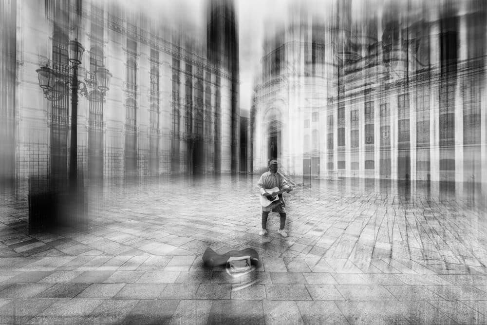 Motion City Musician by Jurij Bizjak — canvas wall art