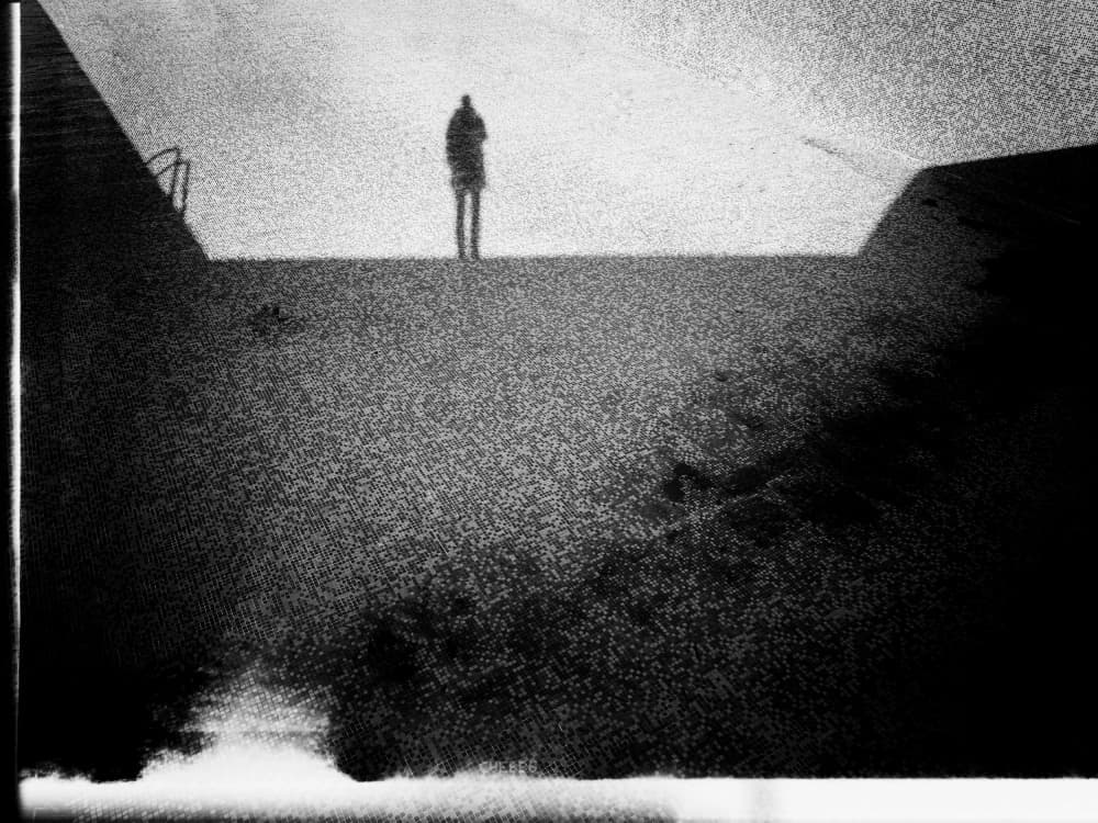 Dark Figure Solitude by Emilian Avramescu — canvas wall art